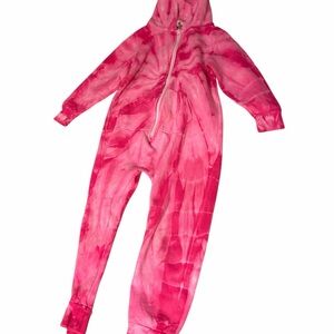 Pink Tie-Dye Sequined Unicorn Kids Onesie